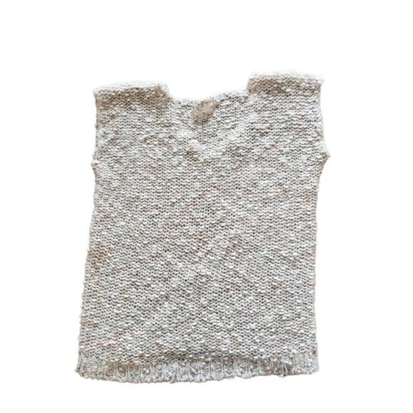 Vintage cream boucle vest - Picture 3 of 7